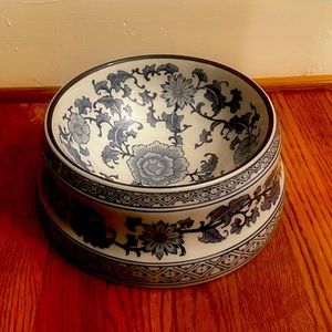 Used Blue Chinoiserie Bowl